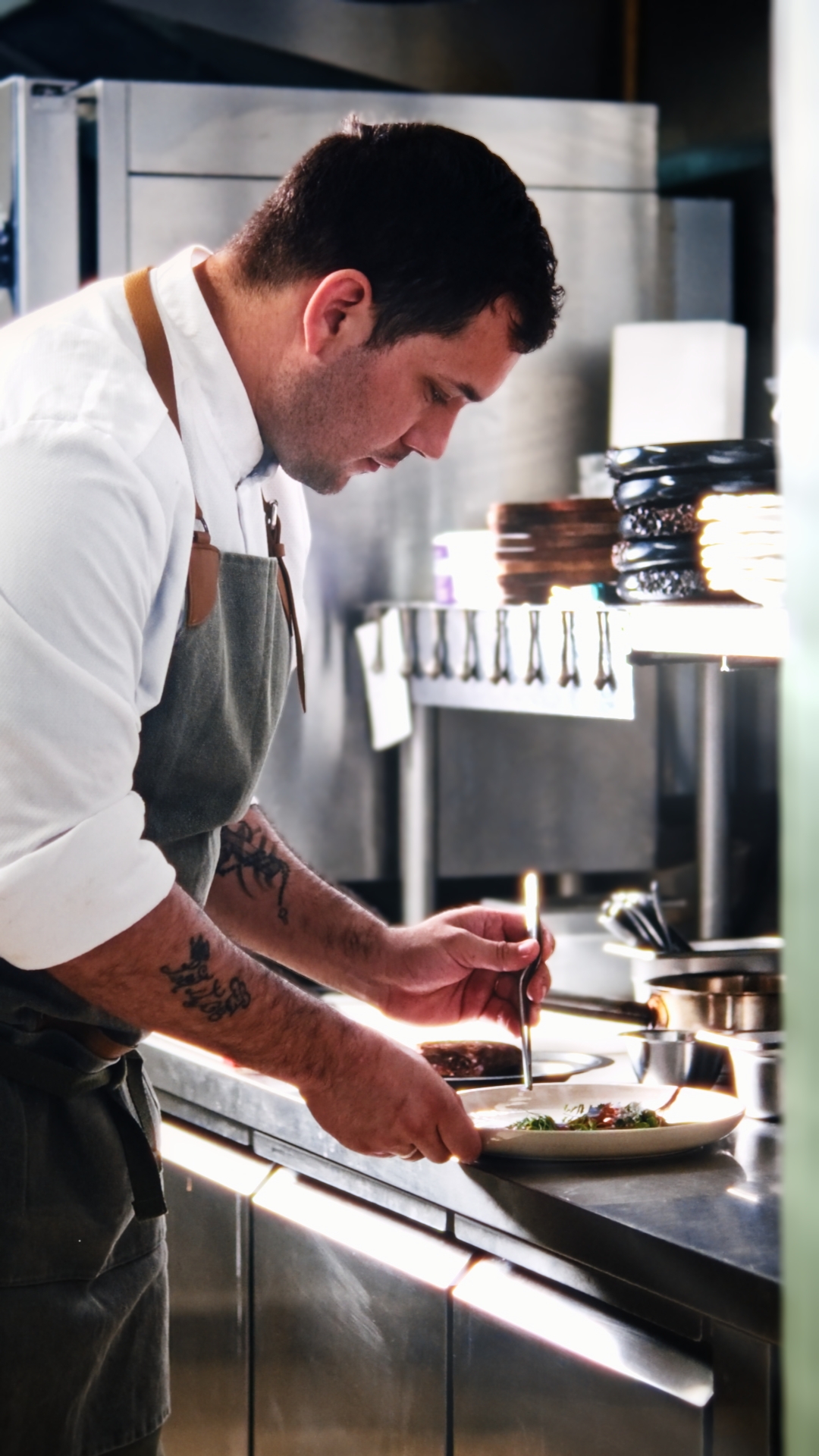 Le chef en cuisine